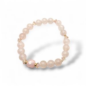 Rose Quartz Beaded Bracelet